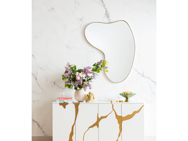 Kare Sideboard Cracked Gold/Weiß 64680 2 Kare Sideboard Cracked Gold/Weiß 64680 2