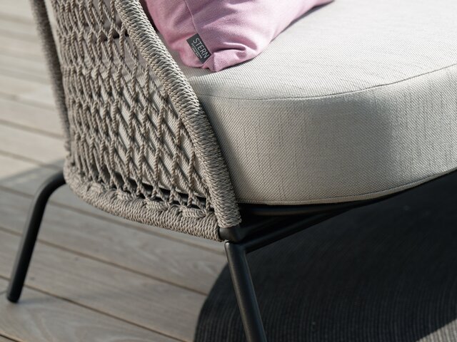 Stern Loungesofa Odea schwarz matt/salt 75942 3