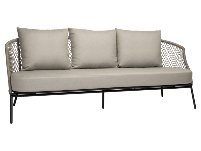 Stern Loungesofa Odea schwarz matt/salt 75942