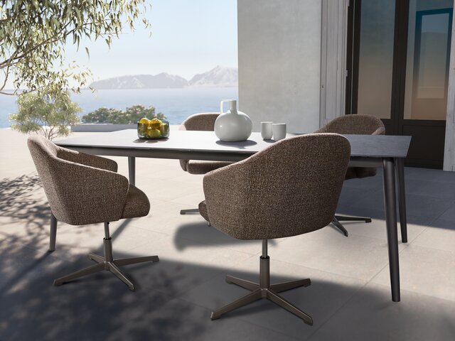 Ära by Stern Gartensessel Till melange grau 69754 2