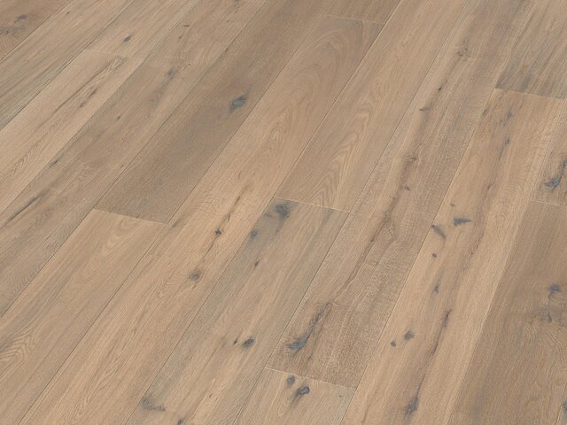 Landhausdiele Eiche / Astig / angeräuchert weiß matt versiegelt / gebürstet 75639 Landhausdiele Eiche / Astig / angeräuchert weiß matt versiegelt / gebürstet 75639