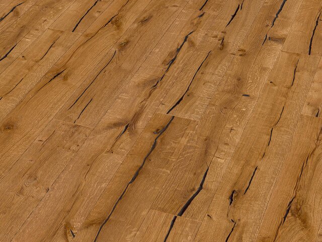 Landhausdiele Eiche / Rustikal kernrissig / geölt / tiefgebürstet 75647 2