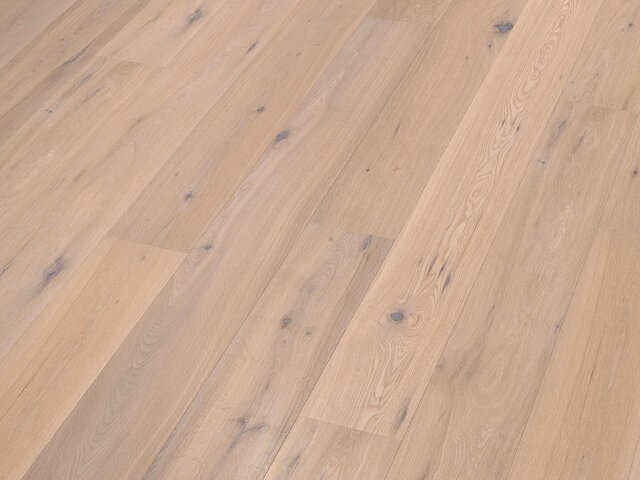 Landhausdiele Eiche / Astig / weiß matt versiegelt / gebürstet 75666 2 Landhausdiele Eiche / Astig / weiß matt versiegelt / gebürstet 75666 2