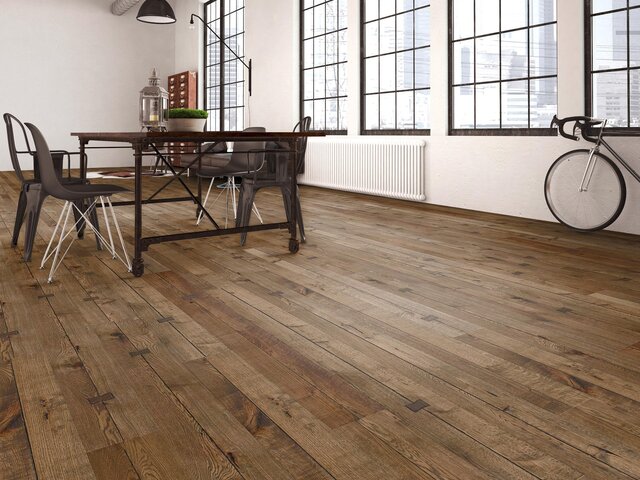 Landhausdiele Eiche / Astig / antikbraun geölt / handgehobelt gebürstet 75687 3 Landhausdiele Eiche / Astig / antikbraun geölt / handgehobelt gebürstet 75687 3