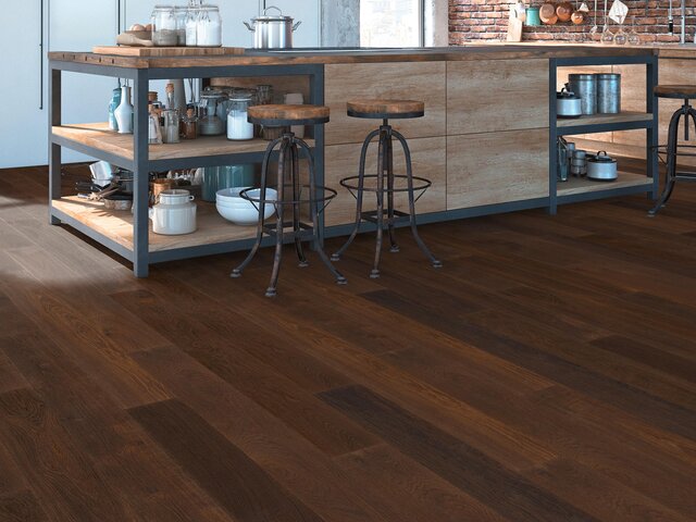 Landhausdiele Eiche / Natur / dunkel geräuchert geölt / gebürstet 75688 3