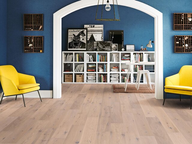 XL Breitdiele Eiche / Astig / weiss geölt / gebürstet 75696 3