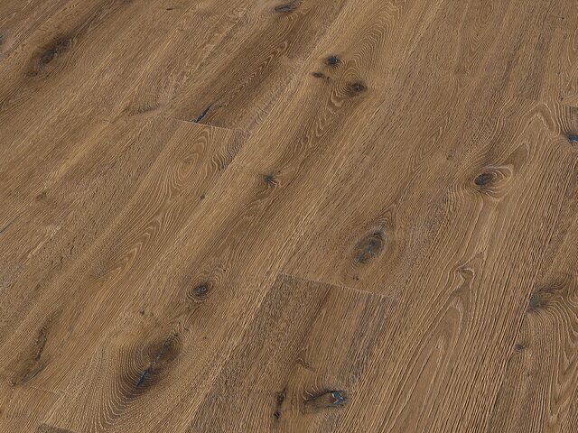 XL Breitdiele Eiche / Astig / angeräuchert rohoptik geölt / handbearbeitet gebürstet 75719 2