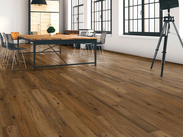 Landhausdiele Eiche / Astig / angeräuchert geölt / handgehobelt 75726 2