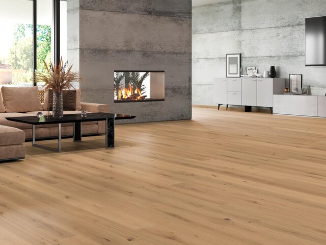 Landhausdiele Eiche / Astig / leicht weiß / gebürstet 75804 2