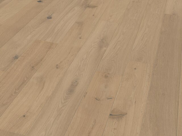 Landhausdiele Eiche / Astig / mittelweiß geölt / gebürstet 75454 2