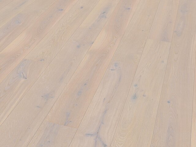 Landhausdiele Eiche / Astig / extra weiß geölt / gebürstet 75455 2