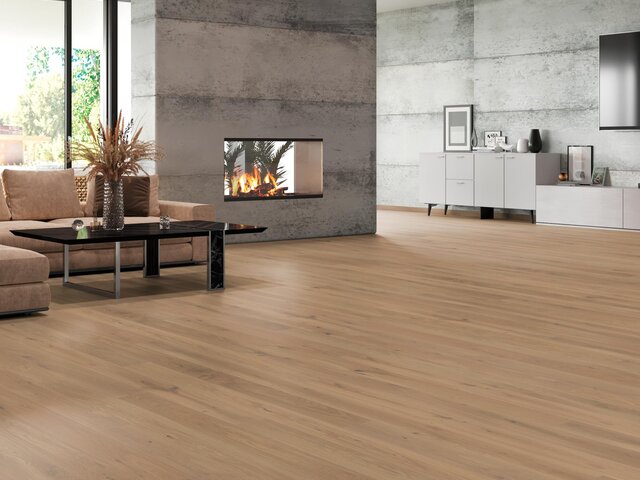 Landhausdiele Eiche / Astig / transparent weiß geölt / gebürstet 75456 3