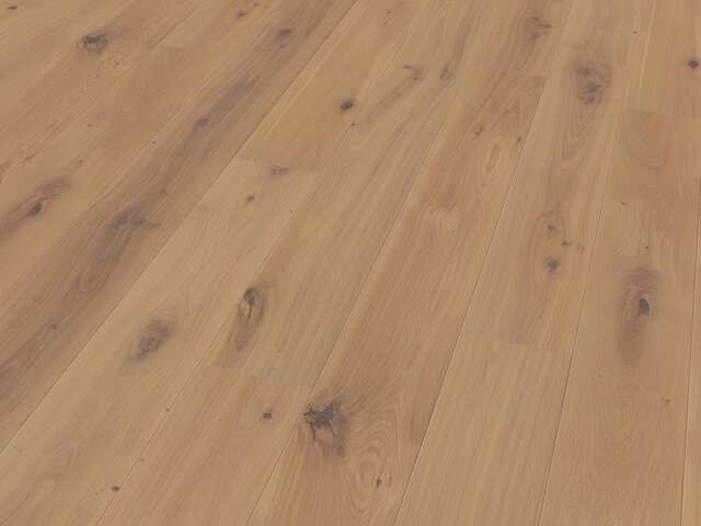 Landhausdiele Eiche / Rustik / transparent weiß geölt / gebürstet 75471 2