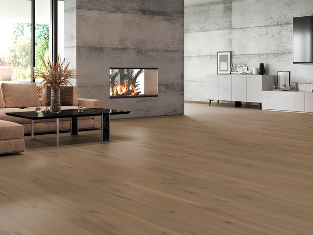 Landhausdiele Eiche / Astig / angeräuchert leicht weiß geölt / gebürstet 75477 3