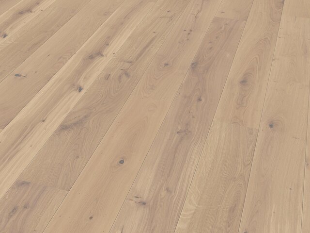 Landhausdiele Eiche / Astig / weiß geölt / gebürstet 75478 2