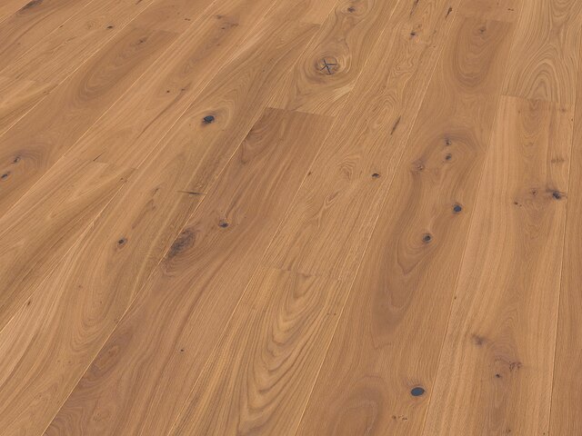 Landhausdiele Eiche / Astig / leicht weiß / gebürstet 75494 1