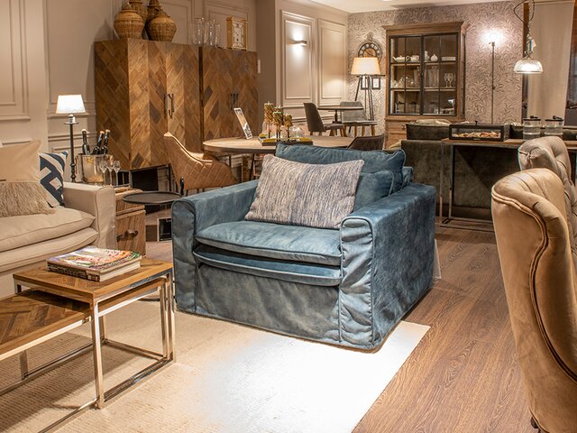 Riviera Maison LoveSeat Continental petrol 57918 1