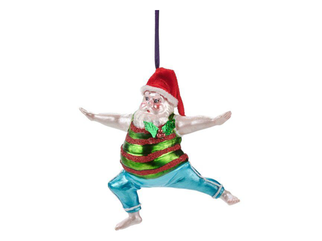 Gift Company Christbaumhänger Yoga Santa Krieger 68415 1