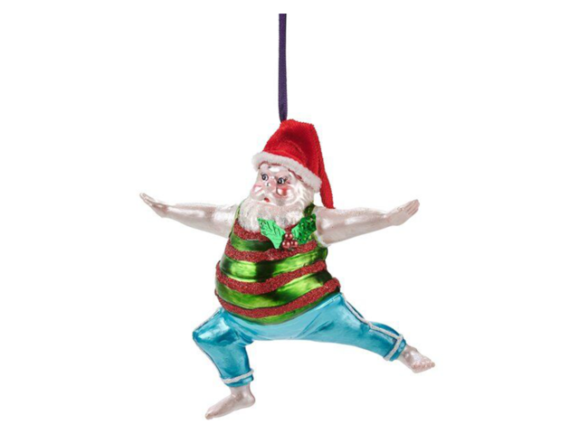 Gift Company Christbaumhänger Yoga Santa Krieger 68415 1