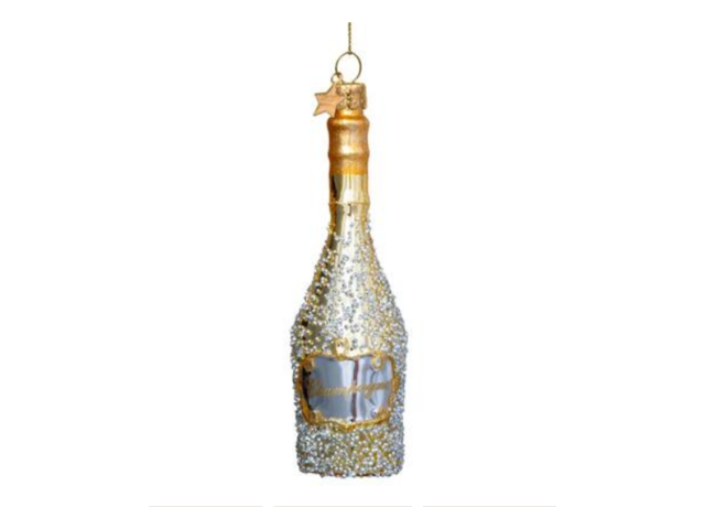 Vondels Weihnachtsanhänger Glas Champagner Bottle 68289 1