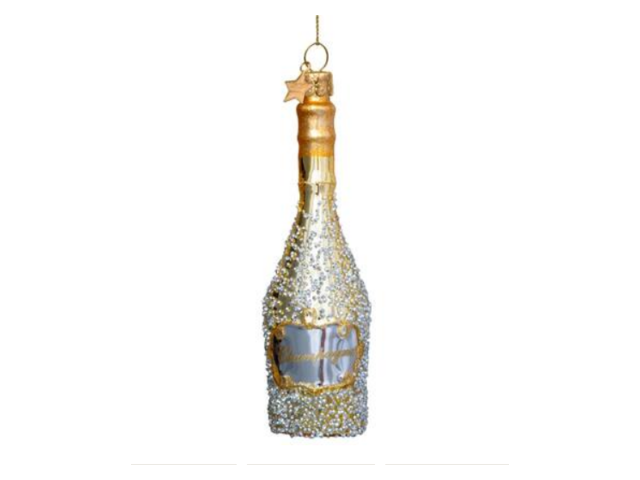 Vondels Weihnachtsanhänger Glas Champagner Bottle 68289 1