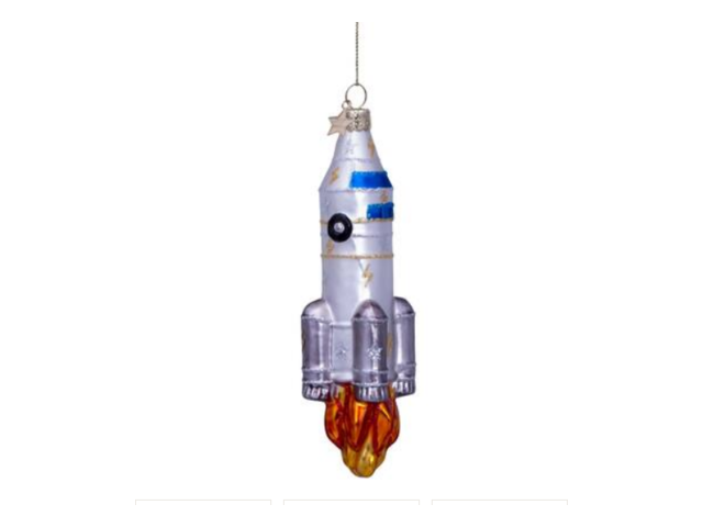 Vondels Weihnachtsanhänger Rakete silber 68301 1