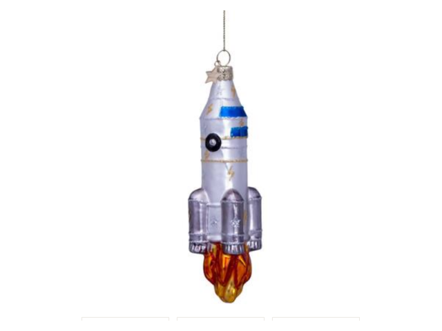 Vondels Weihnachtsanhänger Rakete silber 68301 1