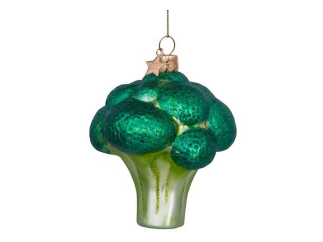 Vondels Weihnachtsanhänger Glas Broccoli 68305 1