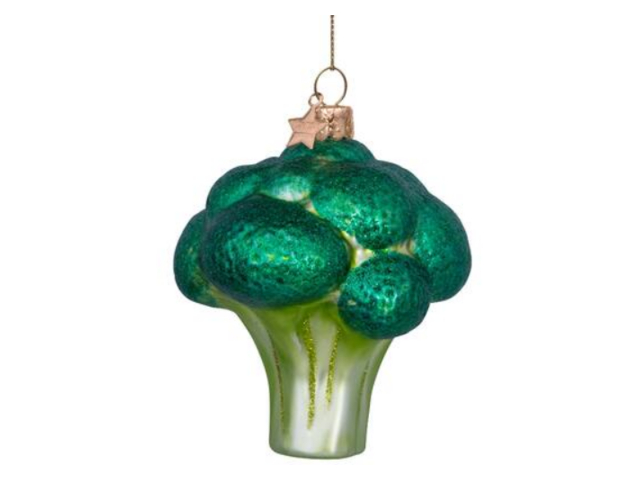 Vondels Weihnachtsanhänger Glas Broccoli 68305 1
