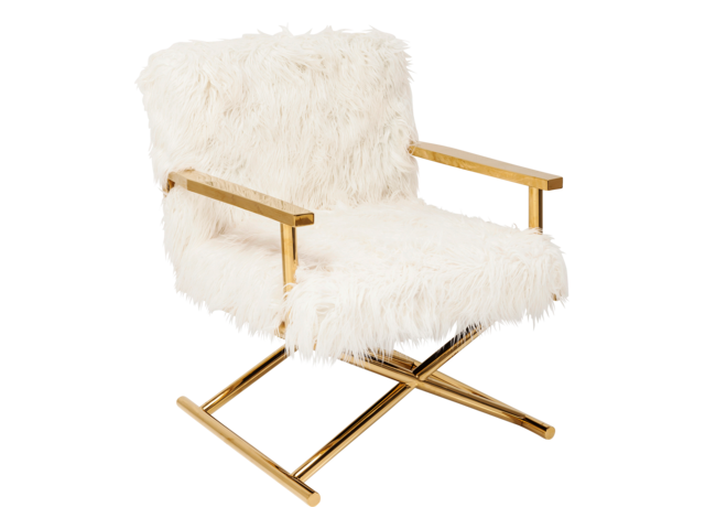 Kare Sessel Mr. Fluffy gold 64678 1