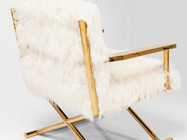 Kare Sessel Mr. Fluffy gold 64678 2