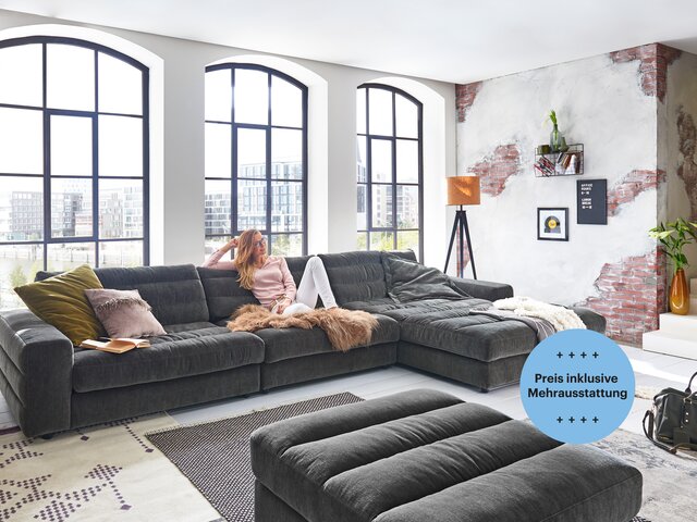 Sofakultur Sitzgarnitur SK-703 Velvet olive 28327 1