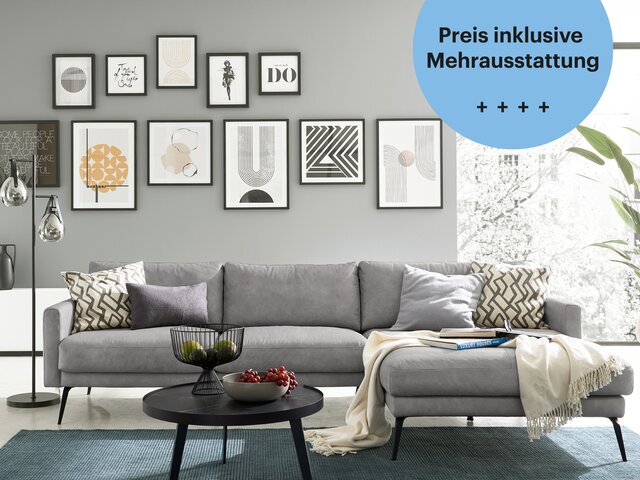 Interliving Sitzgarnitur IL4004 lightgrey 70486 1