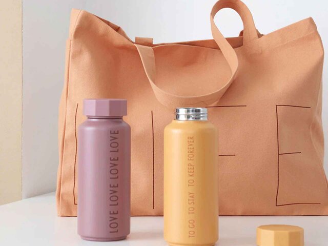 Design Letters Thermosflasche TOGO orange 65345 2 Design Letters Thermosflasche TOGO orange 65345 2