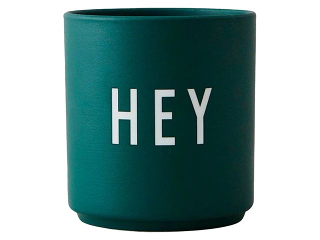 Design Letters Becher HEY dark green 65357 Design Letters Becher HEY dark green 65357