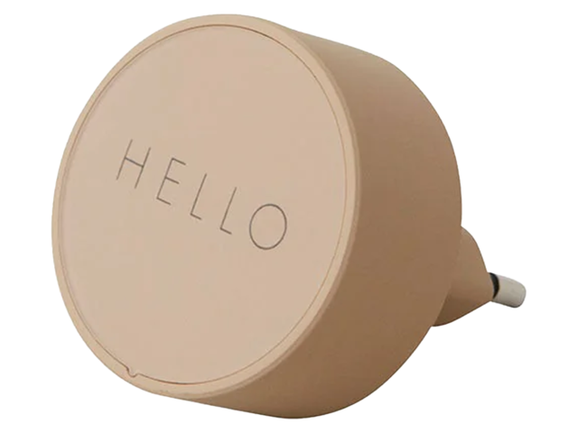 Design Letters Ladegerät HELLO beige 66471