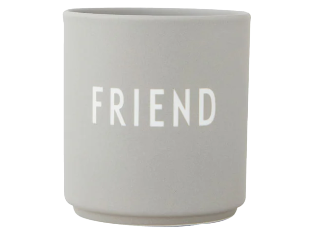 Design Letters Becher FRIEND grau 68997 Design Letters Becher FRIEND grau 68997