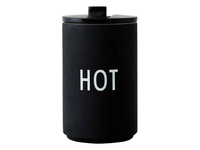 Design Letters Thermosbecher HOT schwarz 69266 1
