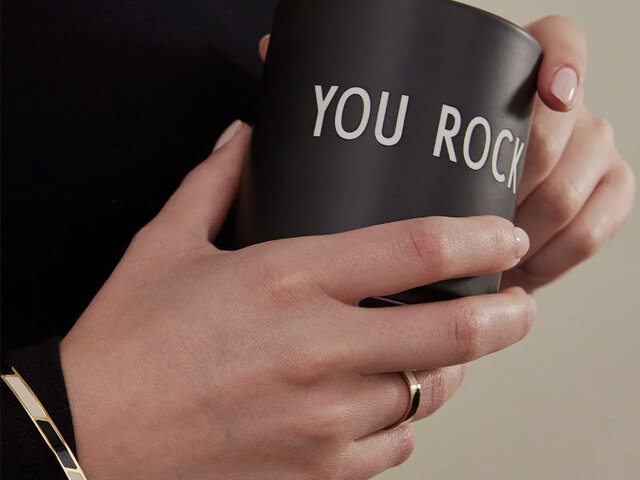 Design Letters Becher YOU ROCK schwarz 69271 2