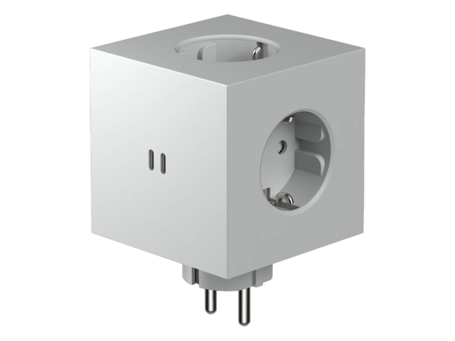 Avolt Mehrfachsteckdose Square 2 hellgrau 69373 1