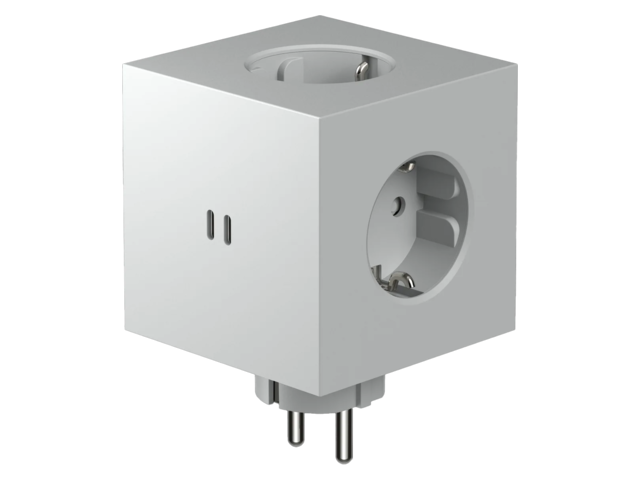 Avolt Mehrfachsteckdose Square 2 hellgrau 69373 1