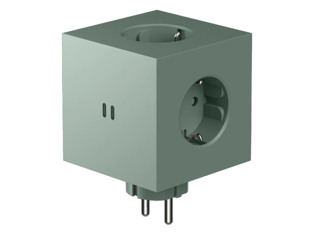 Avolt Mehrfachsteckdose Square 2 grün 69379 1