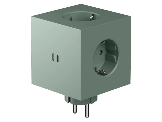 Avolt Mehrfachsteckdose Square 2 grün 69379 1