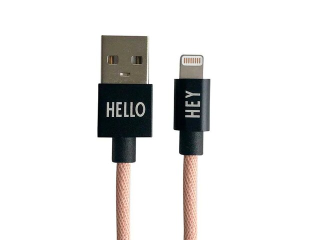 Design Letters Ladekabel HELLO nude 66475 Design Letters Ladekabel HELLO nude 66475