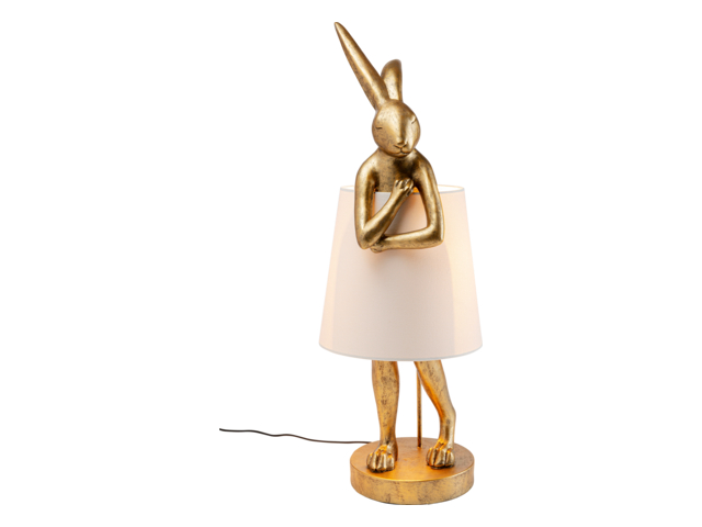 Kare Tischleuchte Animal Rabbit Gold/Weiß 88cm 64498 1 Kare Tischleuchte Animal Rabbit Gold/Weiß 88cm 64498 1