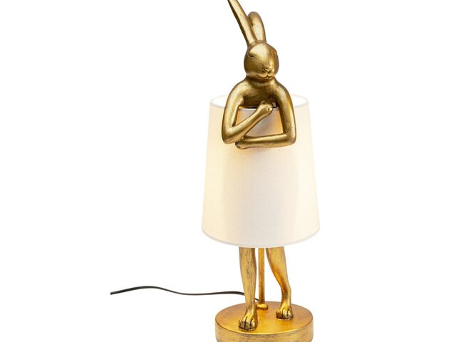Kare Tischleuchte Animal Rabbit Gold/Weiß 64502 1