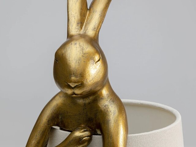 Kare Tischleuchte Animal Rabbit Gold/Weiß 64502 3