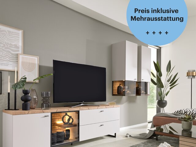 Interliving Wohnwand 2018 lichtgrau 68051 Interliving Wohnwand 2018 lichtgrau 68051