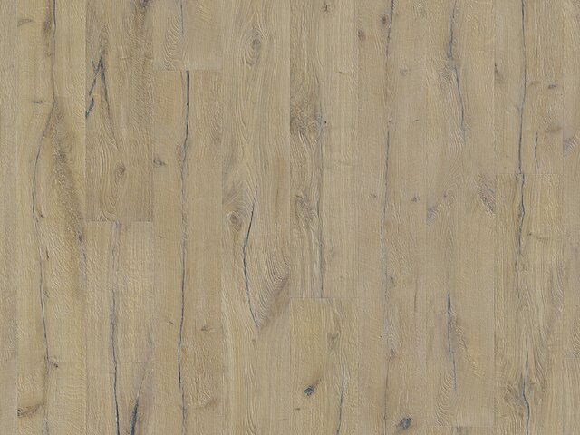 Landhausdiele Eiche / Rustikal kernrissig / gekalkt weiß geölt / Naturgetrocknet - tiefgebürstet 75708 1