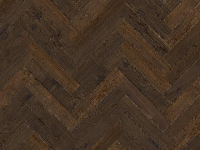 Fischgrät Eiche / Country / dunkel geräuchert geölt / gebürstet 75725 1